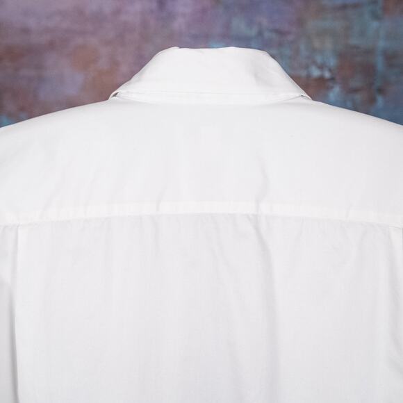 Banana Republic Men's Size 16 - 16 1/2 Long Sleeve Button Up VTG Italian Cotton - Picture 7 of 9